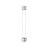 Moderner silberner LED-Pendelleuchte aus Metall mit minimalistischem Design für Wohnräume