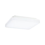 Plafonnier LED carré moderne en plastique blanc pour un éclairage économique de la pièce