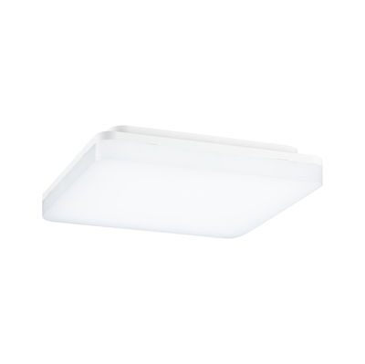 Modern square white plastic LED ceiling light for energy-efficient room illumination