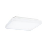 Modern square white plastic LED ceiling light for energy-efficient room illumination