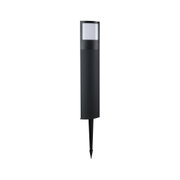Lanterne extérieure noire avec diffuseur blanc en plastique pour éclairage de jardin et chemin