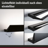 Schwarze LED-Wandleuchte aus Metall mit verstellbarem Lichtwinkel für moderne Innenbeleuchtung
