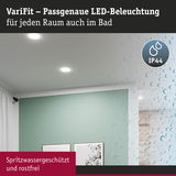 VariFit LED-Einbauleuchten in Weiß, spritzwassergeschützt IP44, ideal für Badezimmerbeleuchtung