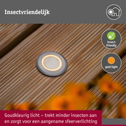 LED-grondinbouwlamp Floor insectvriendelijk IP67 rond 50mm 2200K 2,2W 15lm 230V Alu Kunststof/Metaal