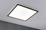 Modernes quadratisches LED-Deckenlicht mit schwarzem Rahmen und weißem Diffusor für Wohnräume