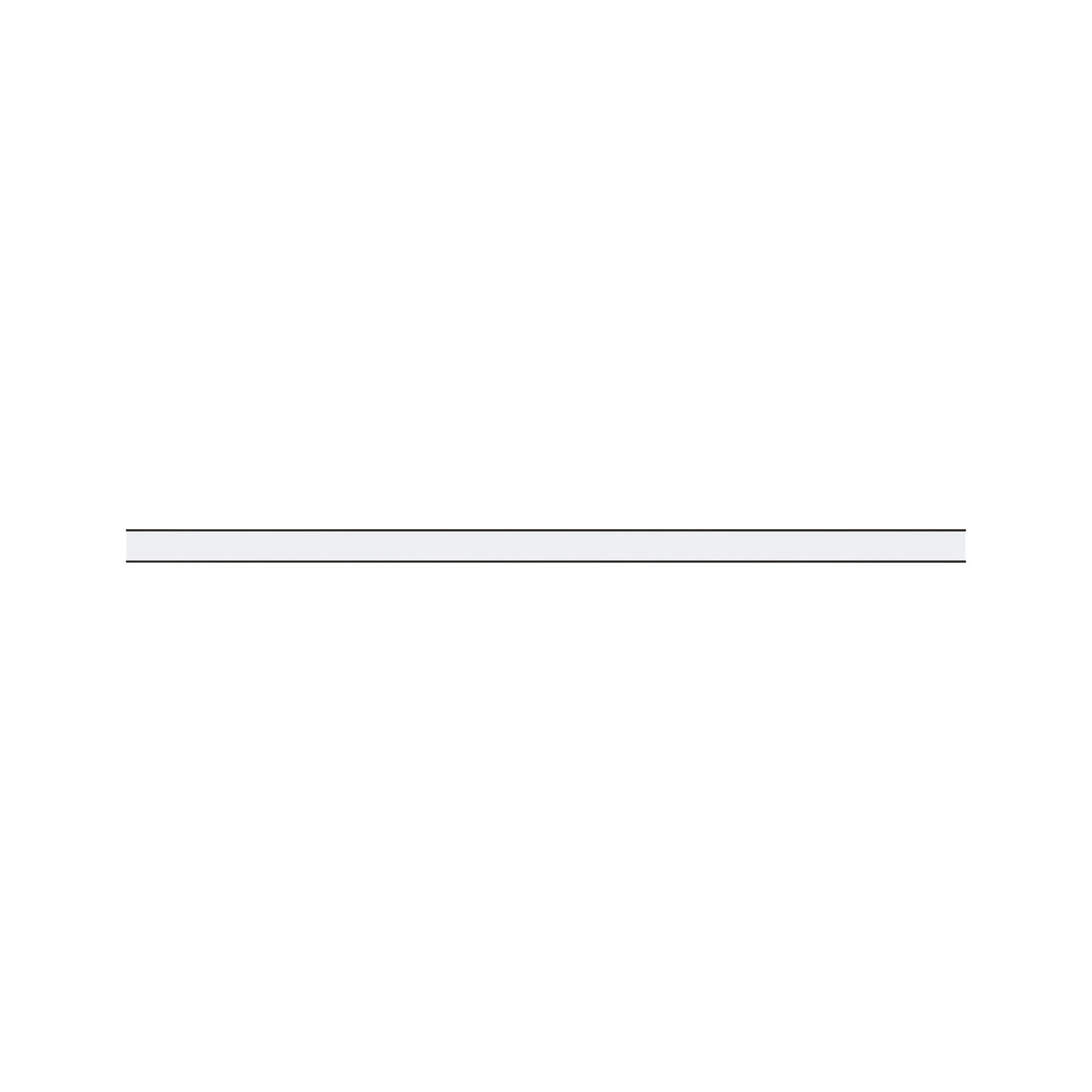 Slim white LED light strip with black edge for modern indoor lighting