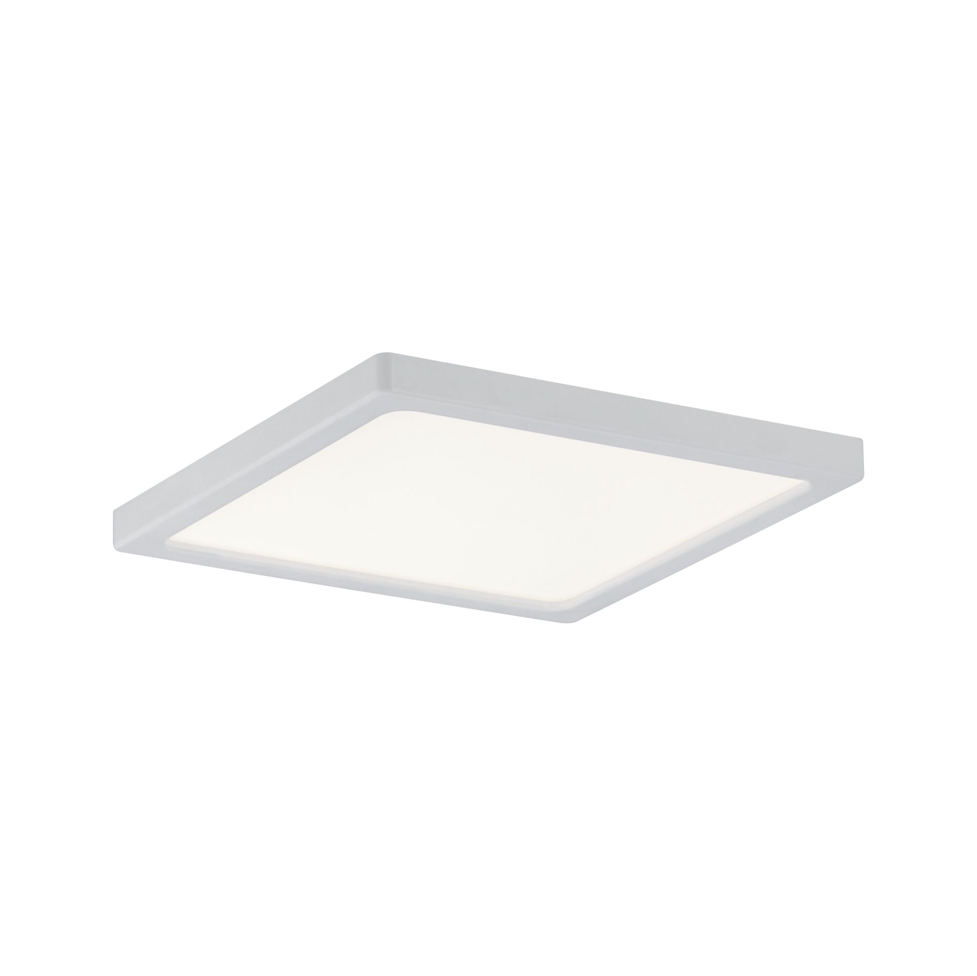 LED-indbygningspanel Areo kantet 120x120mm 7,5W 460lm 3000K Mat hvid Firkantet hvid LED-loftslampe med slankt design til moderne boligbelysning