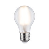 Klassische LED-Glühbirne mit transparentem Glas und E27-Fassung für energiesparende Beleuchtung