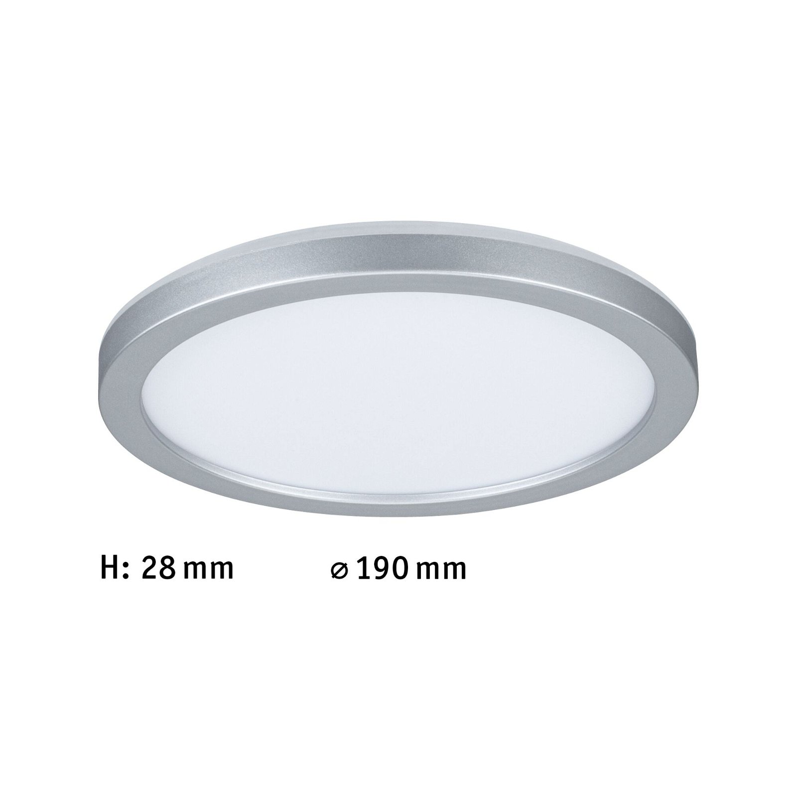 LED-panel Atria Shine Backlight rund 190mm 11,2W 850lm 4000K Krom mat