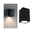 LED Wall luminaire Flame IP44 angular 58x75mm 3000K 3,8W 320lm 230V 75° Anthracite Aluminium Black rectangular outdoor wall light in metal with warm white illumination for modern facade lighting