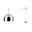 URail Pendants Capsule II 439lm 6,3W 2700K dimmable 230V Chrome matt/Chrome Modern silver metal pendant light with white diffuser in spherical design for elegant room lighting