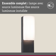 Applique murale extérieure moderne en métal noir avec abat-jour en verre blanc, éclairage LED économique