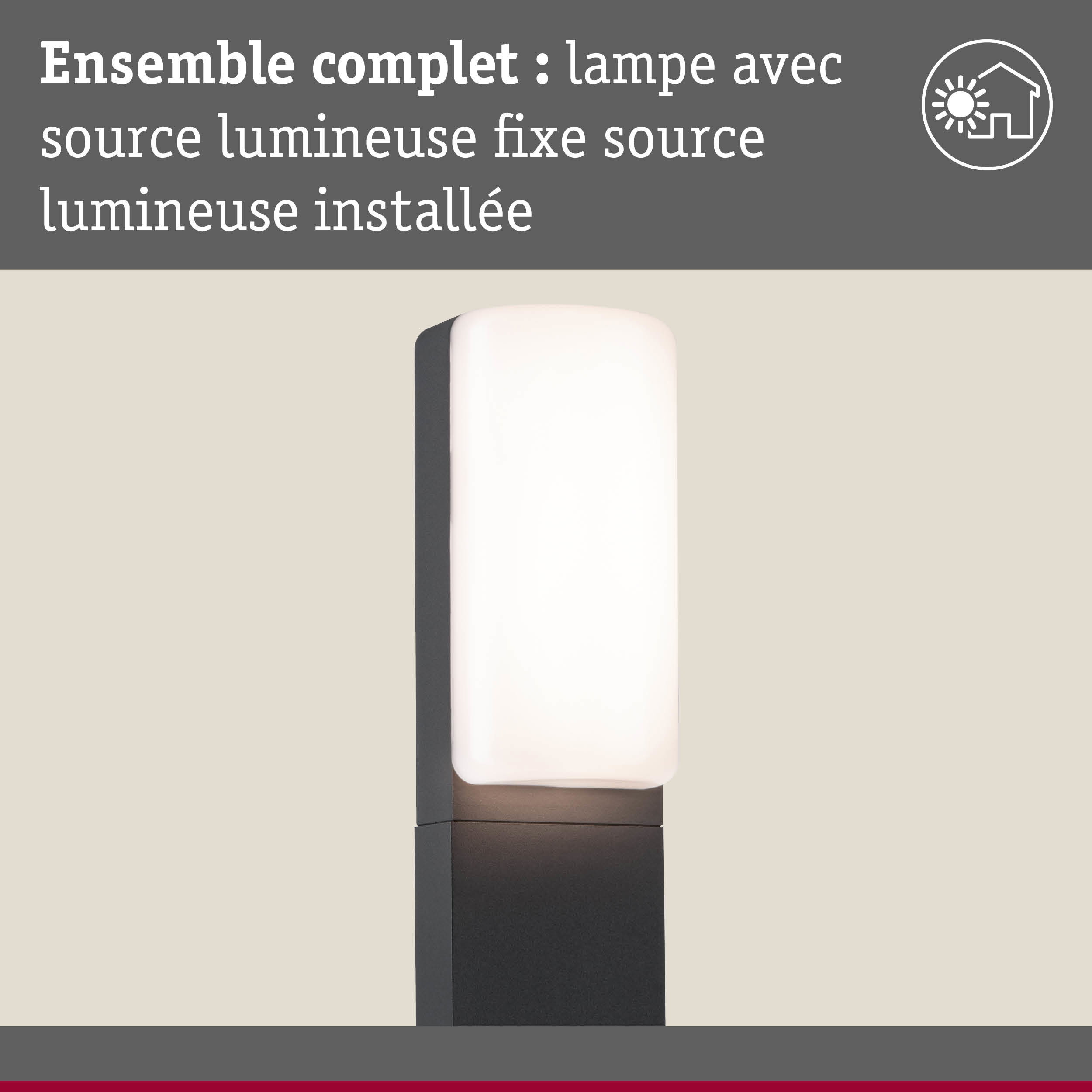 Applique murale extérieure moderne en métal noir avec abat-jour en verre blanc, éclairage LED économique