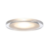 Round ceiling light in white acrylic with warm white LED for modern living spaces