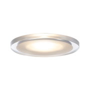 Runde Deckenleuchte aus weißem Acryl mit warmweißem LED-Licht für moderne Wohnräume