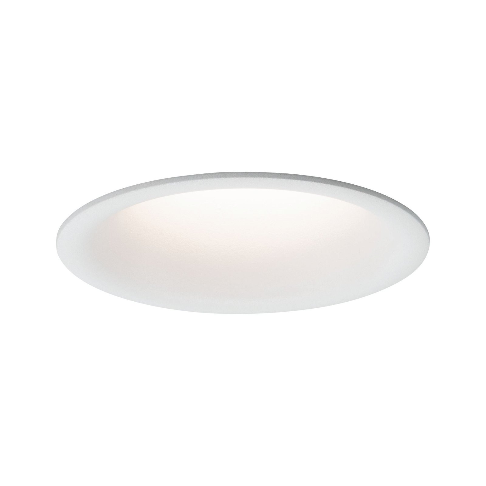 LED Recessed luminaire Cymbal Coin round 77mm max. 10W dimmable Matt white