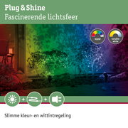 Éclairage extérieur coloré RGBW et blanc réglable avec système Plug & Shine pour jardin