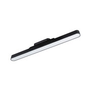 Schwarze LED-Wandleuchte mit langem, schmalem Design und weißem Diffusor für moderne Innenbeleuchtung