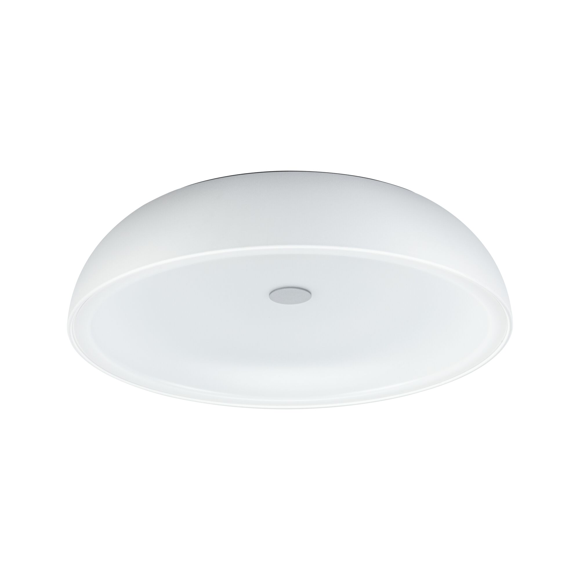 Plafonnier rond blanc en plastique au design minimaliste pour éclairage intérieur moderne