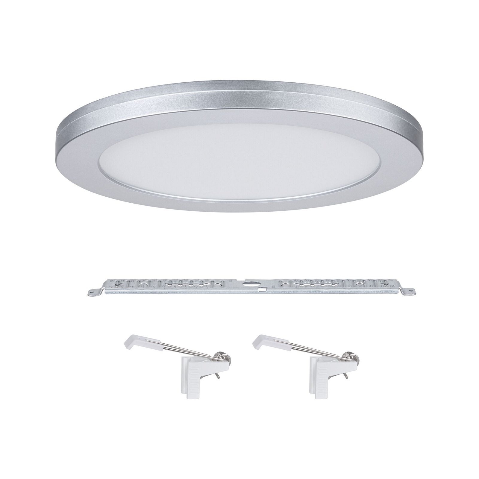 LED Recessed panel 2in1 Cover-it round 225mm 16,5W 1200lm 4000K Chrome matt