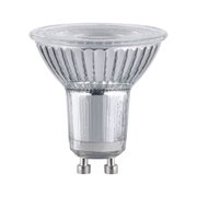 Clear glass LED reflector bulb with GU10 base, energy-saving light for home lighting