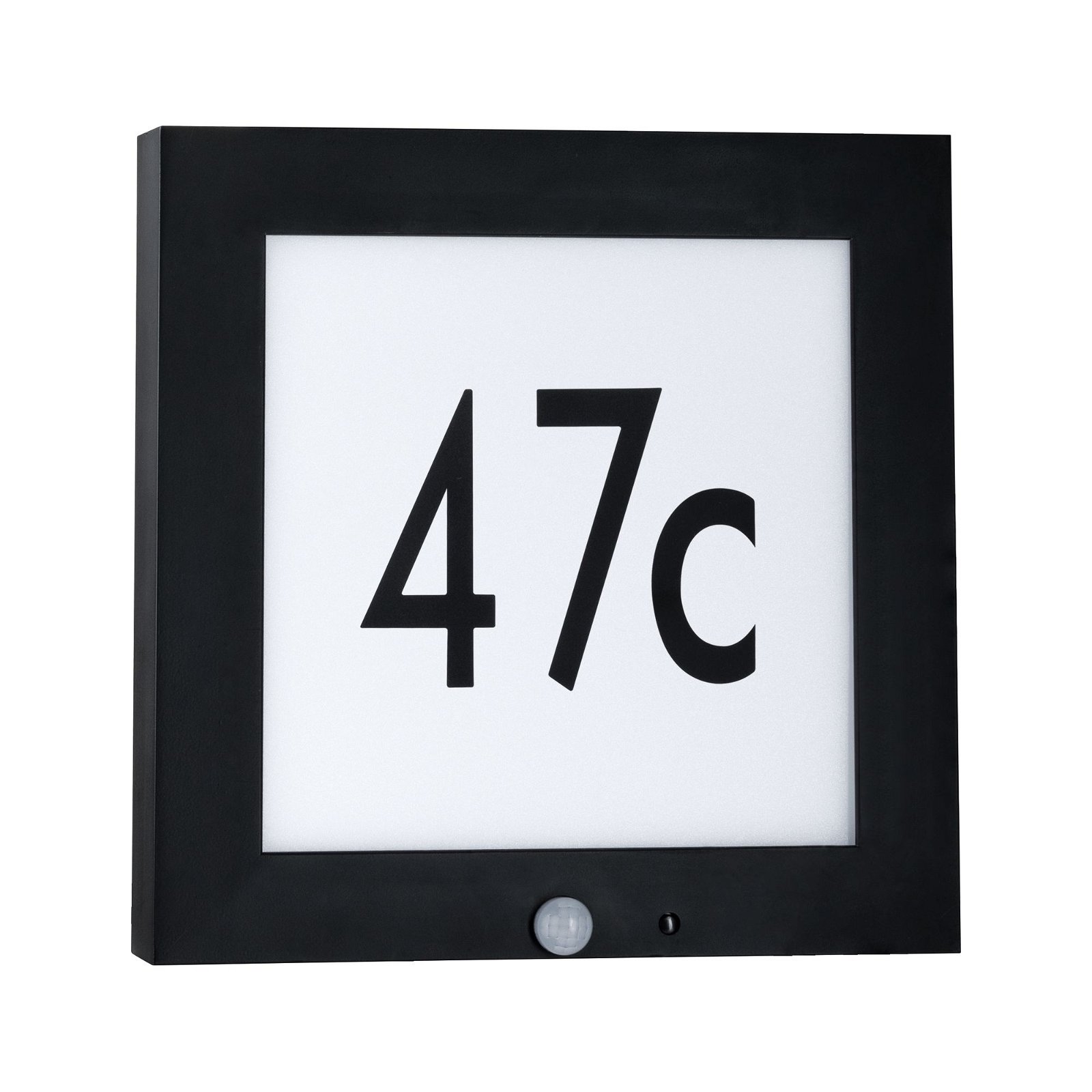 LED Exterior panel Board Motion detector IP44 square 300x40mm 3000K 9W 650lm 230V Anthracite Aluminium