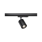 Schwarzer LED-Spot aus Metall mit verstellbarem Kopf für moderne Innenbeleuchtung