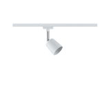 Spot LED blanc moderne en métal pour système sur rail avec tête réglable