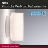 Maro klassische weiße Wand- und Deckenleuchte aus Glas für Badezimmerbeleuchtung
