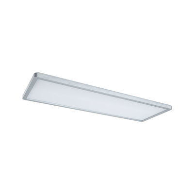 Flaches rechteckiges LED-Panel in Aluminium-Silber mit weißem Diffusor für moderne Raumbeleuchtung
