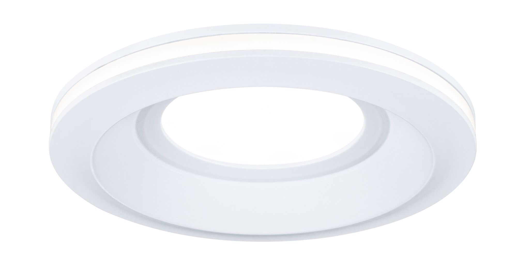 Rundes weißes LED-Einbaupanel aus Kunststoff mit modernem Design für energiesparende Beleuchtung