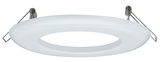 Ronde witte kunststof inbouwframe met metalen veren voor LED-inbouwspots