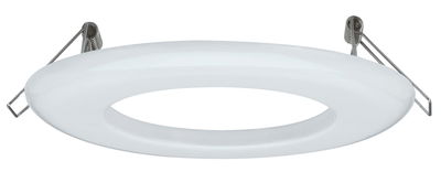 Cadre encastré rond blanc en plastique avec ressorts métalliques pour spots LED