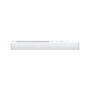 White plastic LED light profile for modern indoor lighting solutions and installations