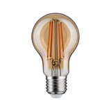 Retro LED-Glühbirne mit E27-Fassung und bernsteinfarbenem Glas für energiesparende Beleuchtung