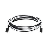 Black and white connection cable with two plugs for LED lighting systems
