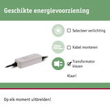 Witte transformator met kabelverbinding voor geschikte energievoorziening van verlichtingssystemen