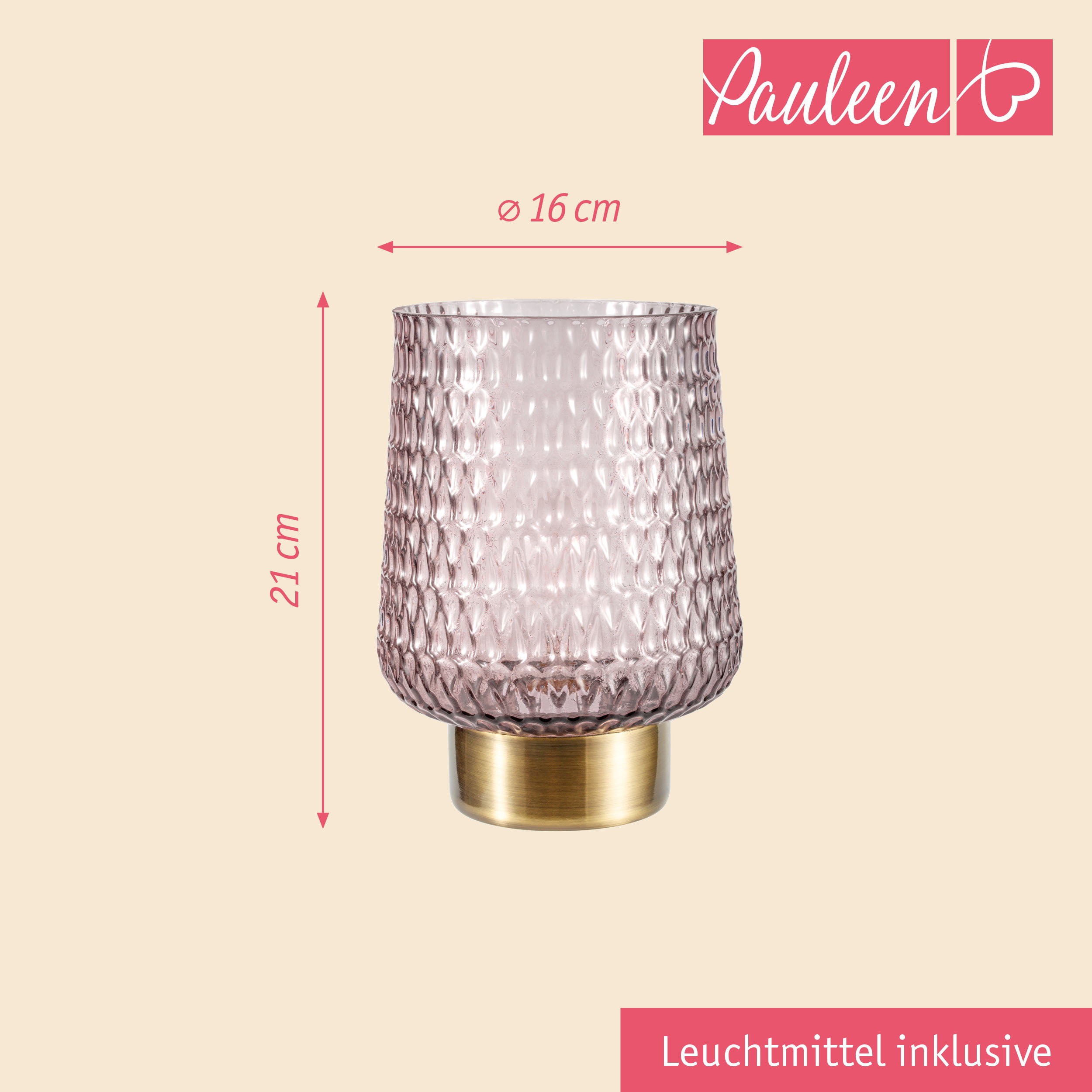 Paulmann Pauleen Tischleuchte Sparkling Glamour E27 2700K 30lm 0,8W Braun/Messing