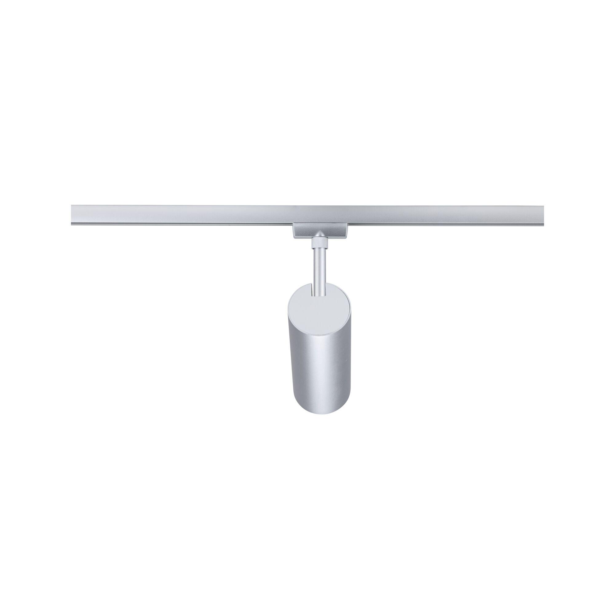 Moderner silberner LED-Spot aus Metall mit verstellbarem Kopf für flexible Beleuchtung