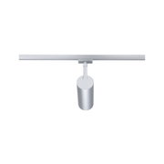 Moderne zilveren metalen LED-spot met verstelbare kop voor flexibele verlichting