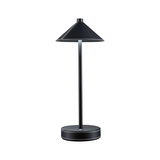 Lampe de table noire avec revêtement en cuir et couture blanche, lampe LED moderne pour intérieur