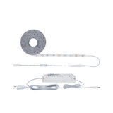 Bande LED blanche avec alimentation et variateur, solution d'éclairage flexible pour intérieur