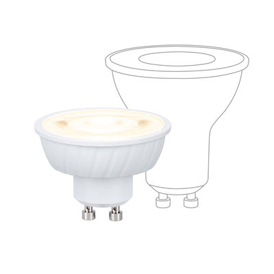 Weiße LED-Reflektorlampe mit GU10-Sockel, energiesparende LED-Lampe für Wohnraumbeleuchtung