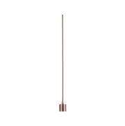 Koperkleurige metalen hanglamp met lange kabel voor moderne binnenverlichting