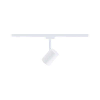 Moderne hvid metal LED-spot til skinnesystemer, dæmpbar og justerbar belysning