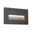 Applique d'extérieur LED Long IP44 carré 103x58mm 3000K 4W 30lm 230V Noir Aluminium Applique murale encastrée LED rectangulaire noire mate avec lumière blanche chaude pour éclairage intérieur moderne