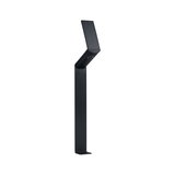 Black metal solar light with adjustable head for garden lighting and energy-saving outdoor lamp