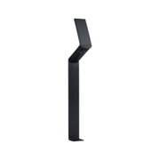 Lampe solaire LED noire en métal avec tête réglable pour éclairage extérieur et jardin