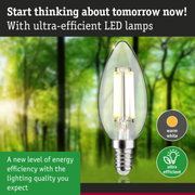 Energy-saving LED candle bulb with warm white light and ultra-efficient lighting technology