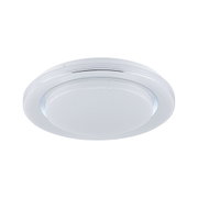 Plafonnier rond blanc en plastique avec effet ciel étoilé pour espaces de vie